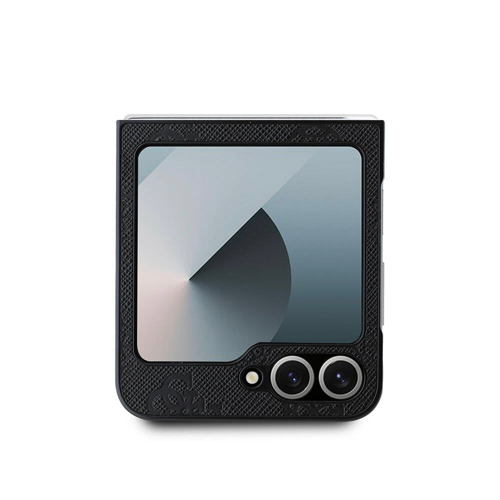 Guess Galaxy Z Flip 6 Orjinal Lisanslı Magsafe Şarj Özellikli Saffiano Metal Logo Telefon Kılıfı - 3