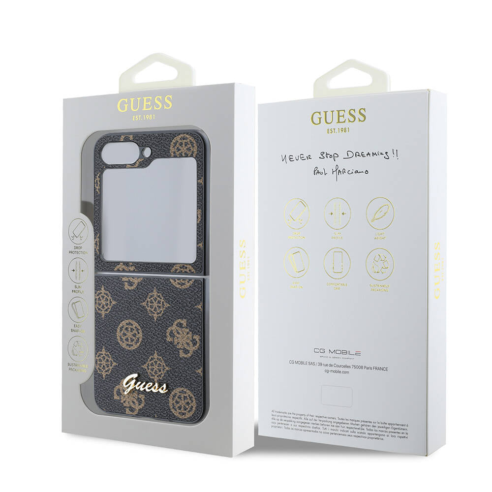 Guess Galaxy Z Flip 6 Orjinal Lisanslı Peony Script Telefon Kılıfı - 8