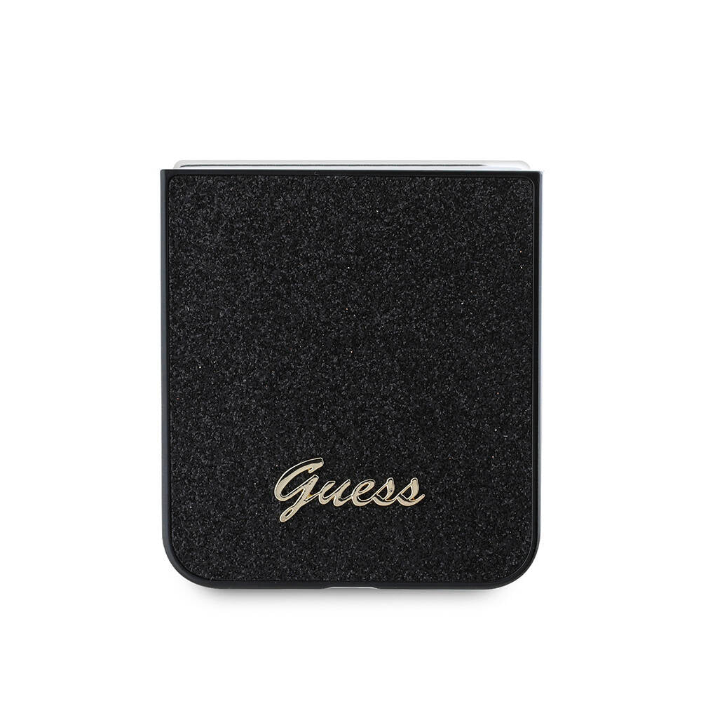 Guess Galaxy Z Flip 6 Orjinal Lisanslı Yazı Logolu Glitter Script Telefon Kılıfı - 5