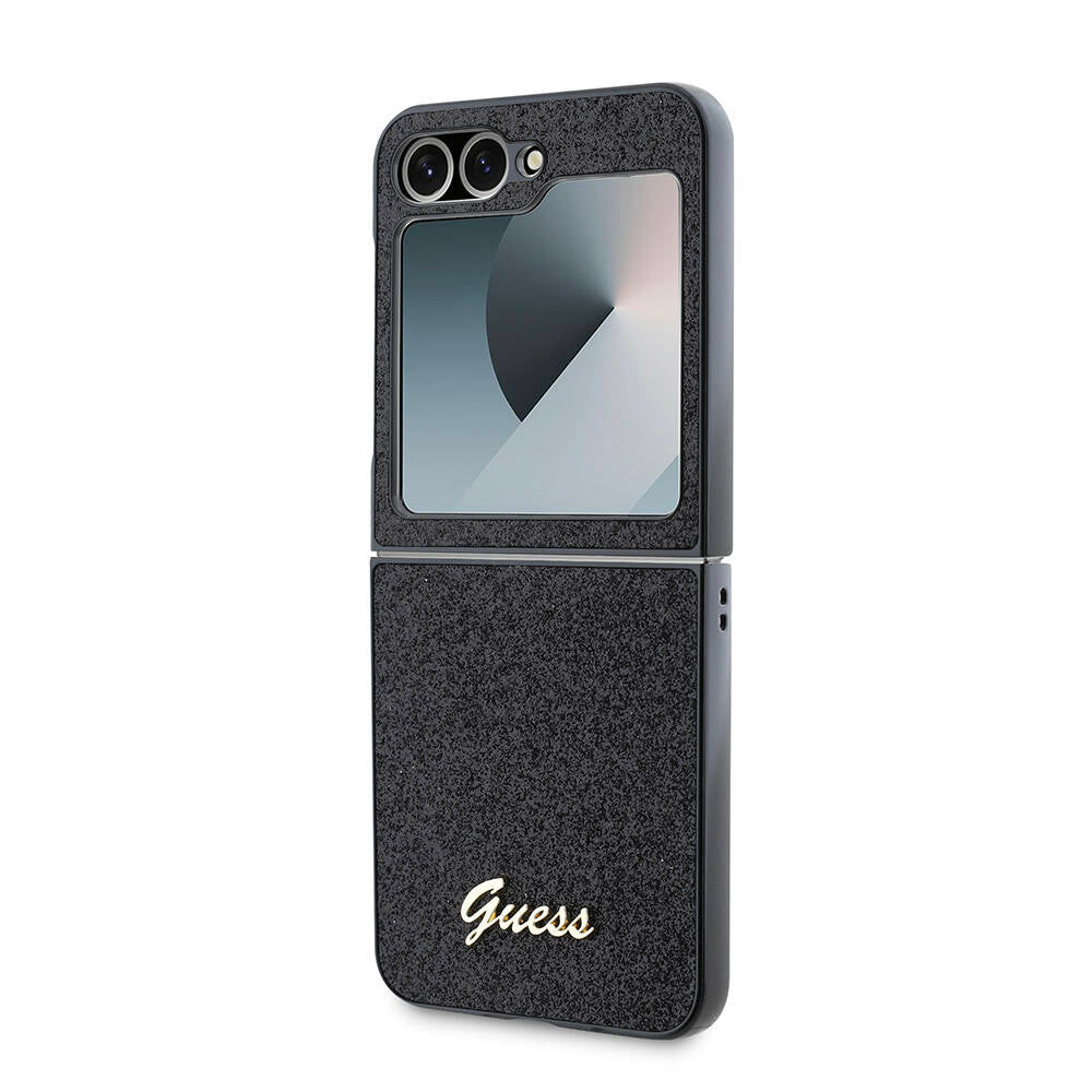 Guess Galaxy Z Flip 6 Orjinal Lisanslı Yazı Logolu Glitter Script Telefon Kılıfı - 6