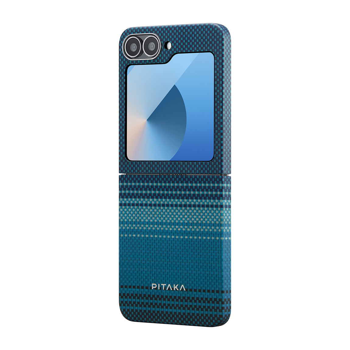 Pitaka Tactile Woven Sunset-Moonrise Serisi Galaxy Z Flip 6 M-safe Şarj Özellikli Aramid Fiber Moonrise Kılıf