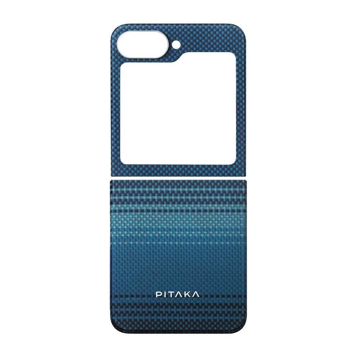Pitaka Tactile Woven Sunset-Moonrise Serisi Galaxy Z Flip 6 M-safe Şarj Özellikli Aramid Fiber Moonrise Kılıf