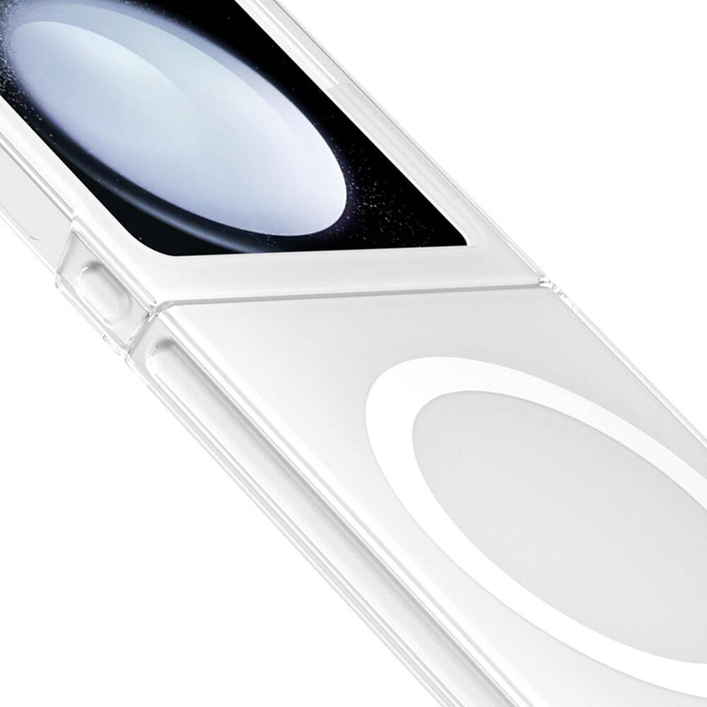 Youngkit Crystal Shield Serisi Galaxy Z Flip 6 Kılıf Magsafe Şarj Özellikli Şeffaf Telefon Kılıfı - 4