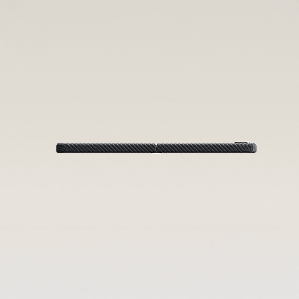 Pitaka Ultra-Slim Classic Serisi Galaxy Z Flip 7 M-safe 600D Aramid Fiber Black-Grey Twill Kılıf
