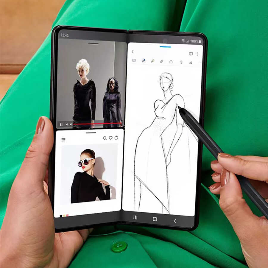 Galaxy Z Fold 3/Z Fold 4 Wiwu Dokunmatik Çizim Kalemi - 4