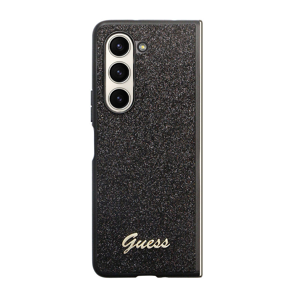Guess Galaxy Z Fold 5 Orjinal Lisanslı Yazı Logolu Glitter Script Telefon Kılıfı - 2
