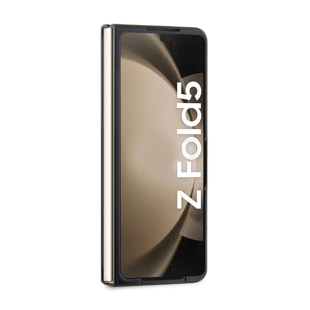 Lacoste Galaxy Z Fold 5 Orjinal Lisanslı PU Pike Desenli Arka Yüzey İkonik Timsah Dokuma Logolu Telefon Kılıfı - 21