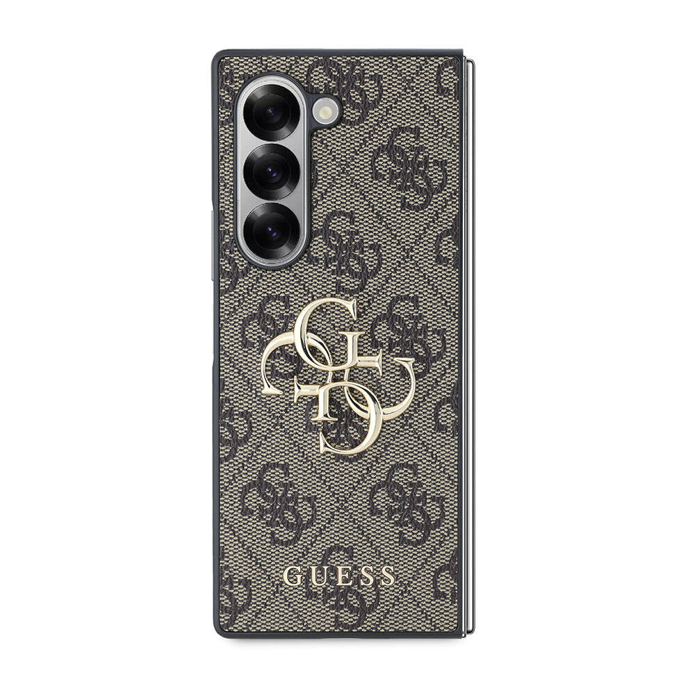 Guess Galaxy Z Fold 6 Orjinal Lisanslı Leather Metal Logo Telefon Kılıfı - 2