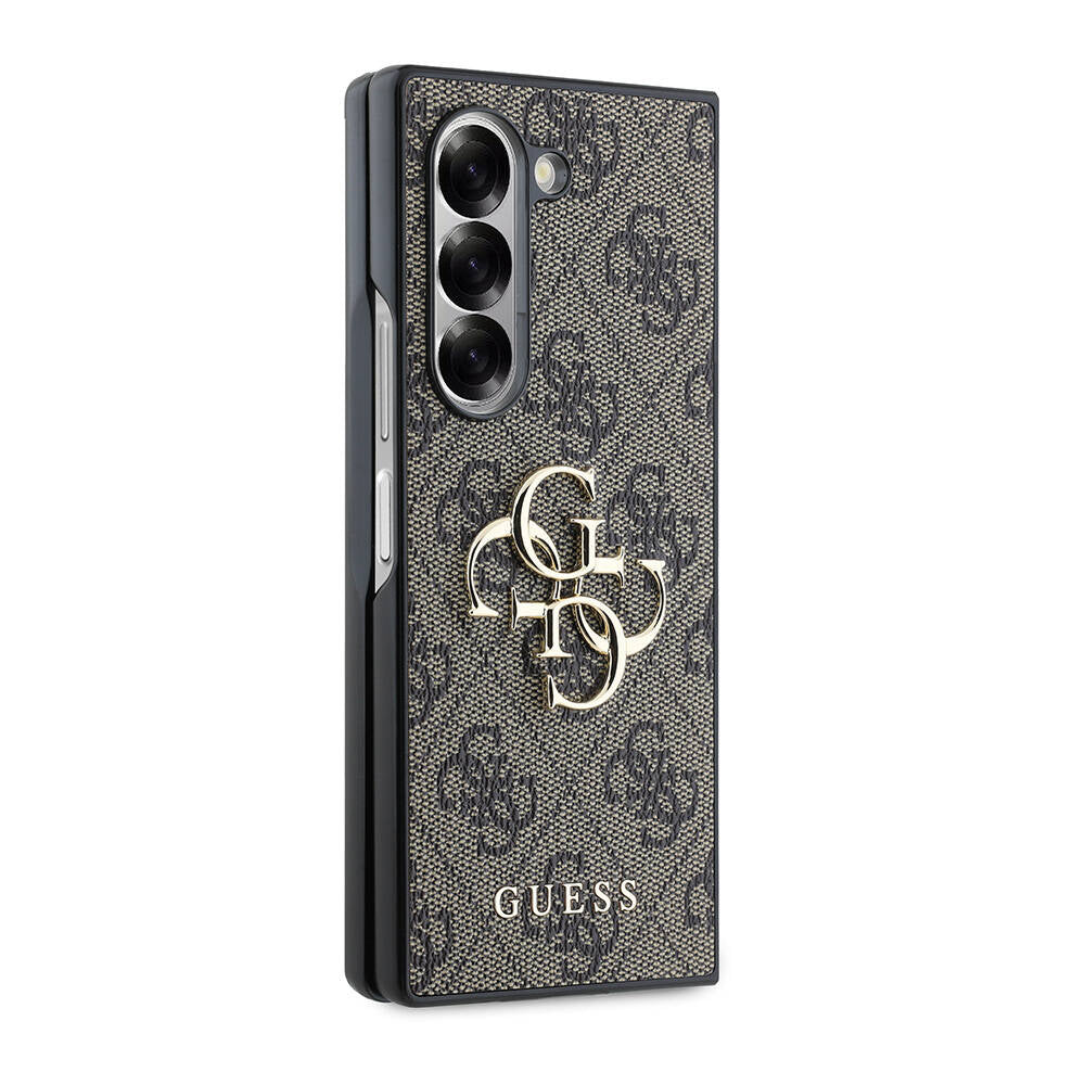 Guess Galaxy Z Fold 6 Orjinal Lisanslı Leather Metal Logo Telefon Kılıfı - 5