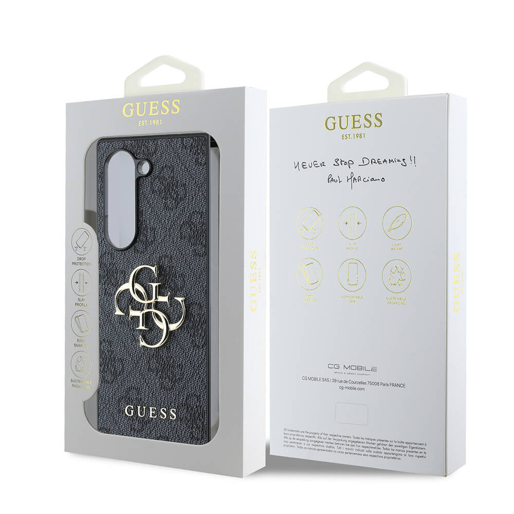 Guess Galaxy Z Fold 6 Orjinal Lisanslı Leather Metal Logo Telefon Kılıfı - 10