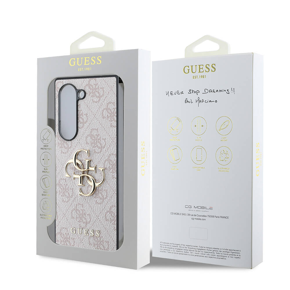 Guess Galaxy Z Fold 6 Orjinal Lisanslı Leather Metal Logo Telefon Kılıfı - 13