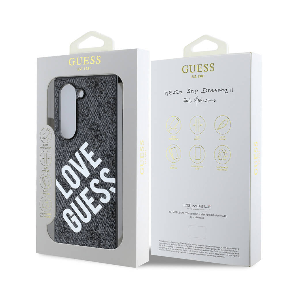Guess Galaxy Z Fold 6 Orjinal Lisanslı Magsafe Şarj Özellikli Love Guess Printing Telefon Kılıfı - 7