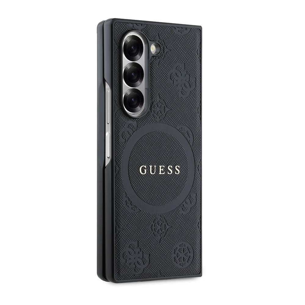 Guess Galaxy Z Fold 6 Orjinal Lisanslı Magsafe Şarj Özellikli Saffiano Metal Logo Telefon Kılıfı - 5