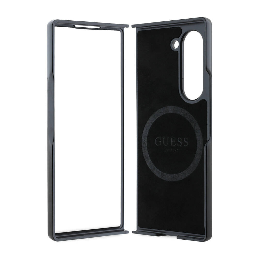 Guess Galaxy Z Fold 6 Orjinal Lisanslı Magsafe Şarj Özellikli Saffiano Metal Logo Telefon Kılıfı - 6