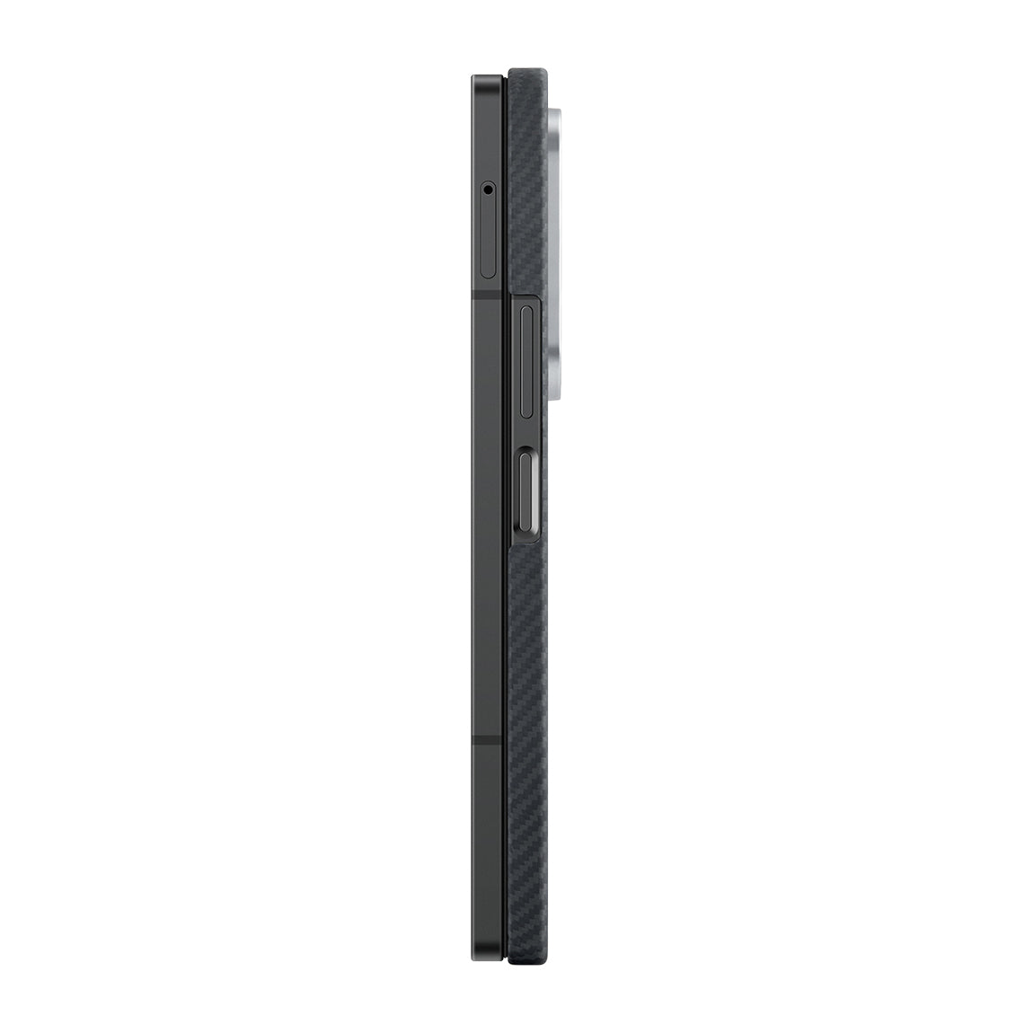 Pitaka Ultra-Slim Classic Serisi Galaxy Z Fold 6 M-safe Şarj Özellikli 600D Aramid Fiber Black-Grey Twill Kılıf