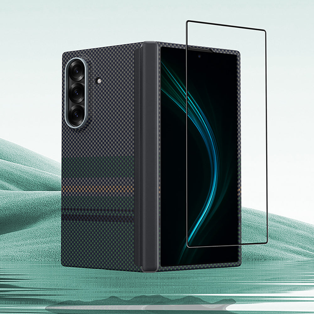 Benks ArmorAir Aurora Grand Combo Galaxy Z Fold 7 Üçlü Aksesuar Seti (Ön Arka Kevlar Kılıf + Ekran Koruyucu)