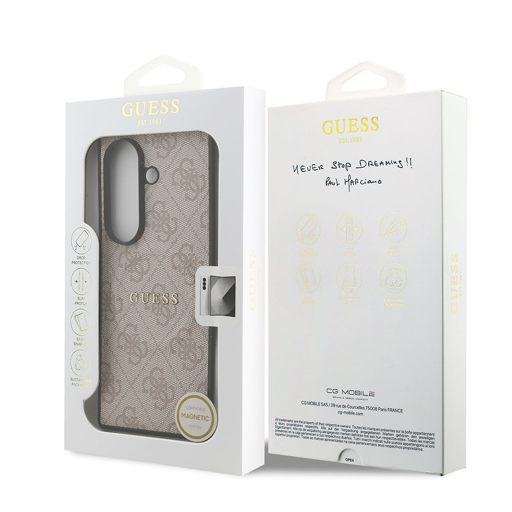 Guess Galaxy Z Fold 7 Orjinal Lisanslı M-safe 4G Desen Yazı Logolu Kılıf