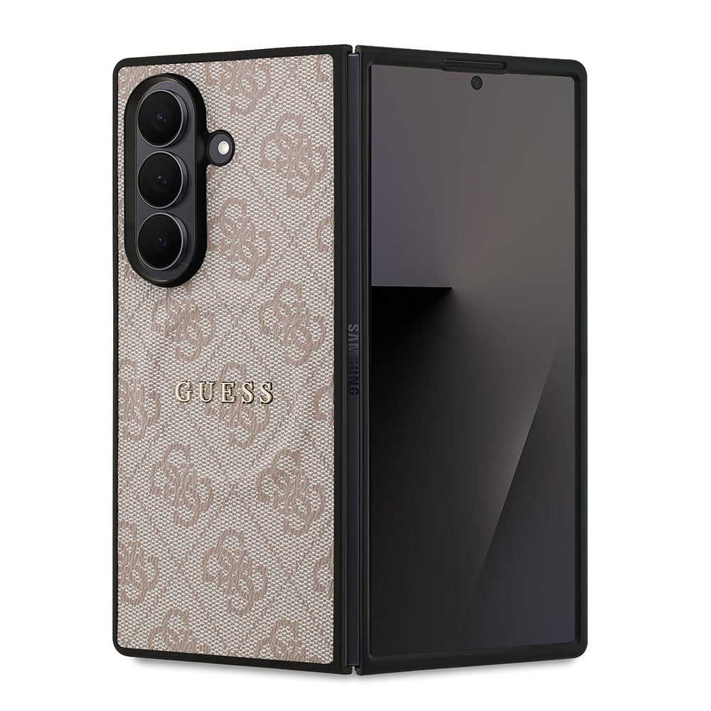 Guess Galaxy Z Fold 7 Orjinal Lisanslı M-safe 4G Desen Yazı Logolu Kılıf
