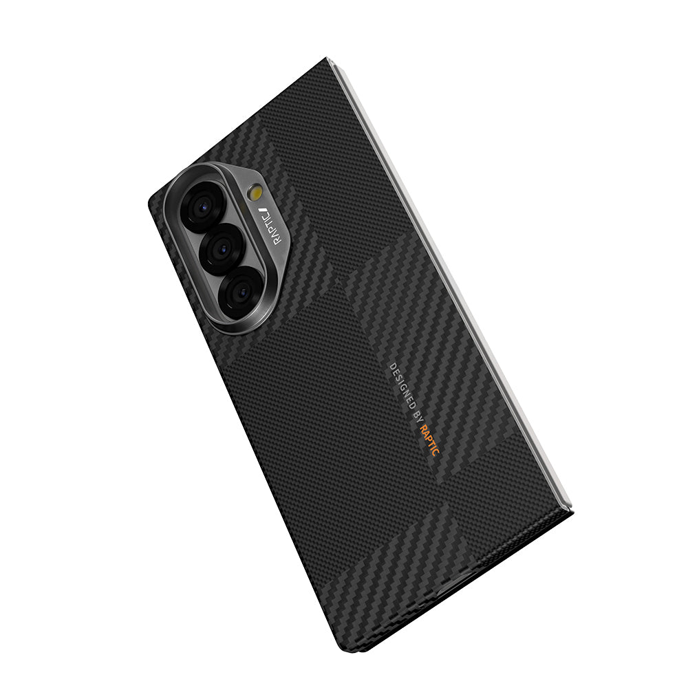 Raptic Aramid Fiber Geotik Serisi Galaxy Z Fold 7 Magsafe 600D Metal Kamera Çerçeveli Telefon Kılıfı