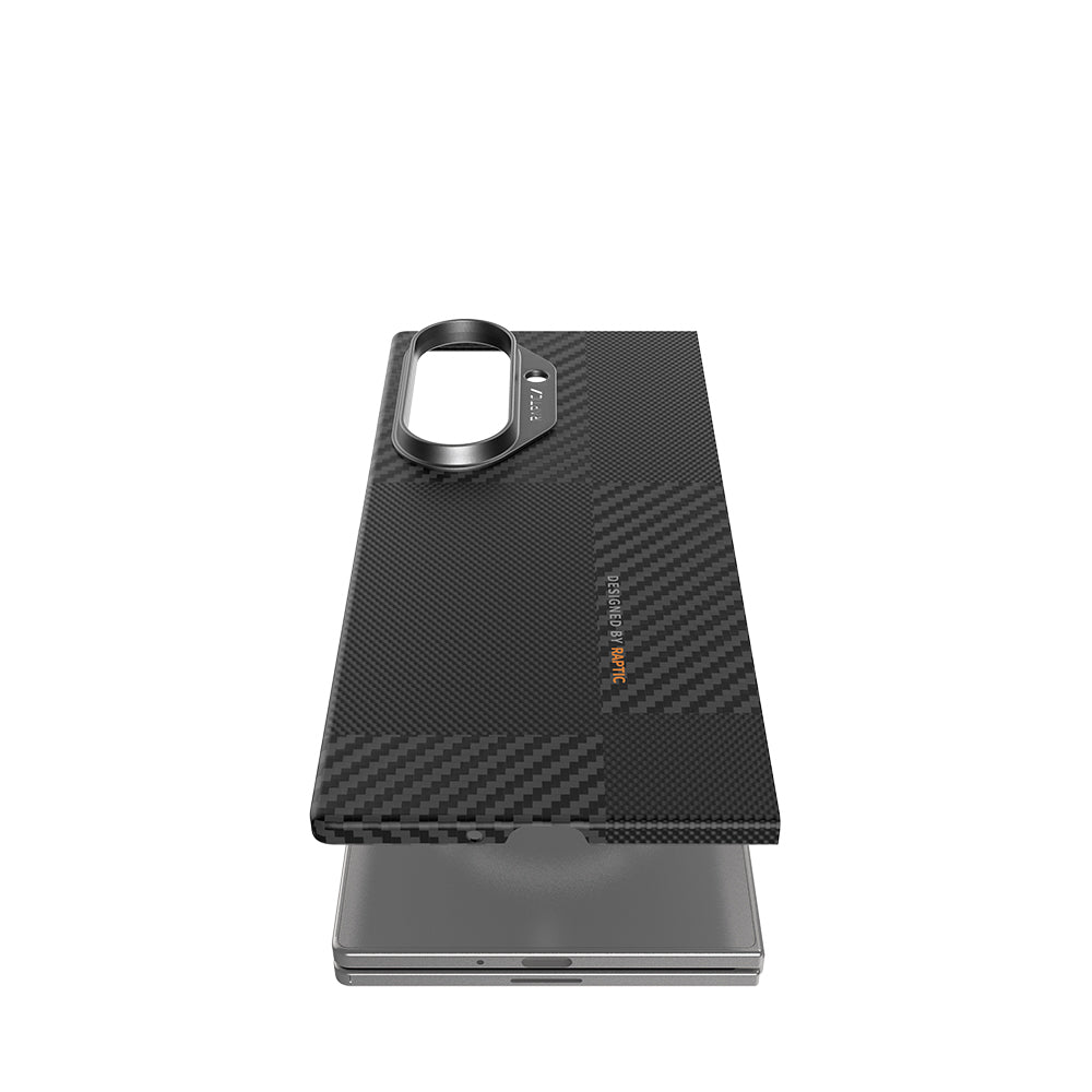 Raptic Aramid Fiber Geotik Serisi Galaxy Z Fold 7 Magsafe 600D Metal Kamera Çerçeveli Telefon Kılıfı
