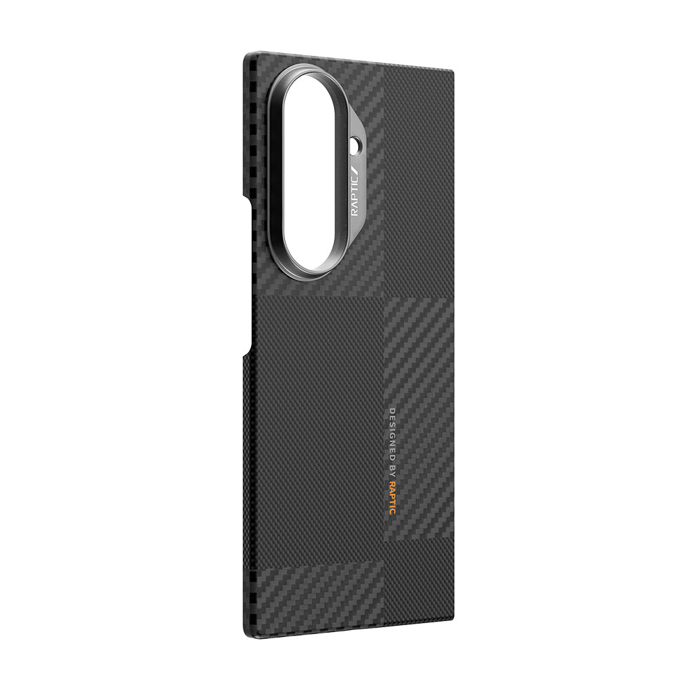 Raptic Aramid Fiber Geotik Serisi Galaxy Z Fold 7 Magsafe 600D Metal Kamera Çerçeveli Telefon Kılıfı