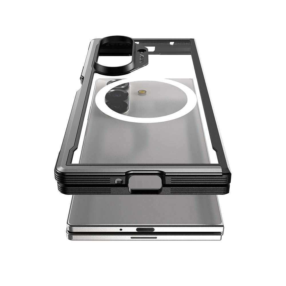 Raptic Shield Serisi Galaxy Z Fold 7 Magsafe Airbagli Şeffaf Telefon Kılıfı