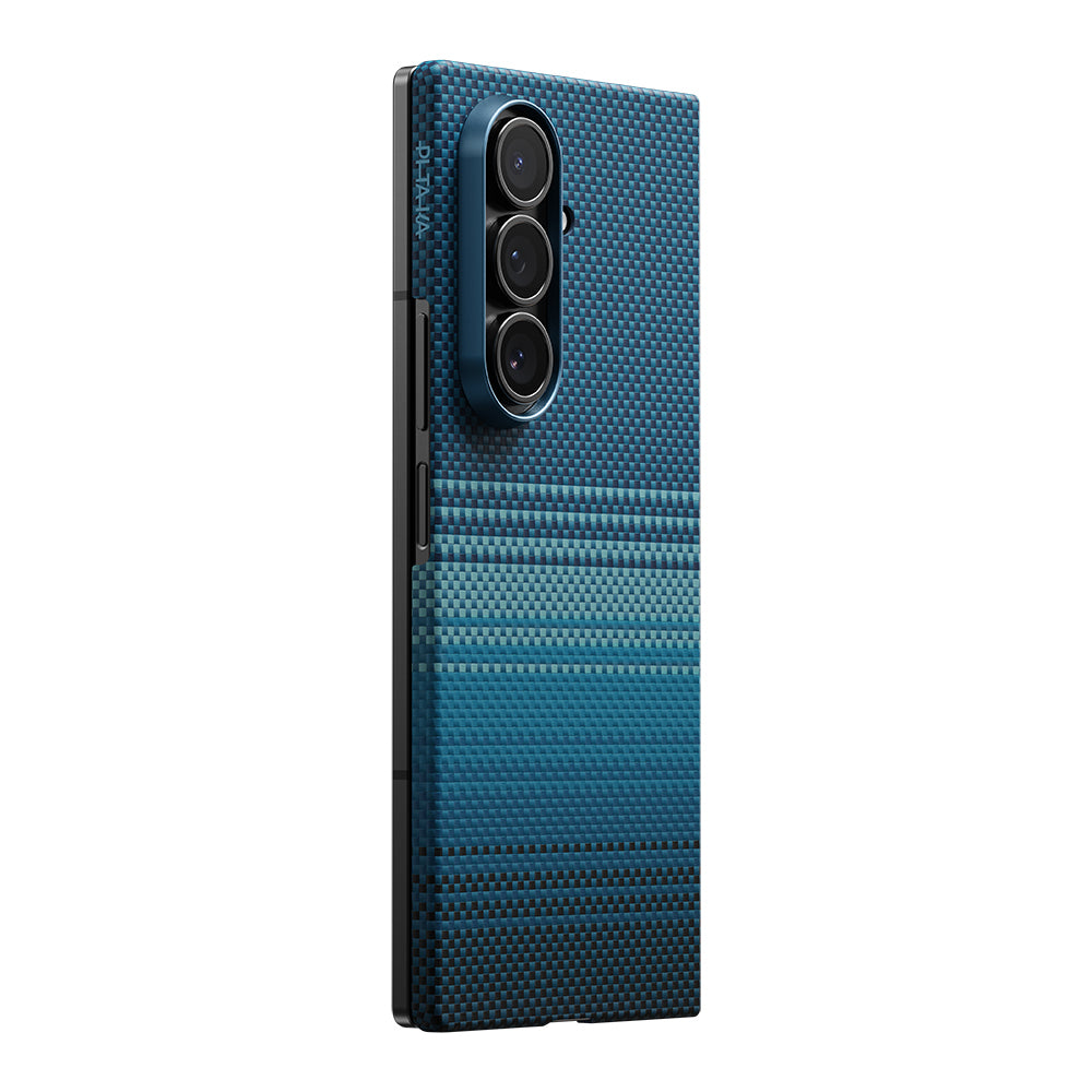 Pitaka Tactile Woven Sunset-Moonrise Serisi Galaxy Z Fold 7 M-safe Aramid Fiber Telefon Kılıfı