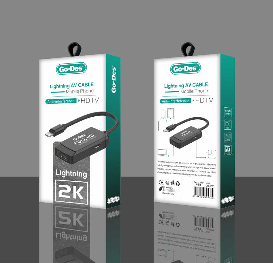 Go Des GD-8275 Lightning To HDTV Av Kablo - 2