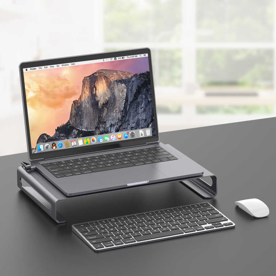 Go-Des GD-9126 Hub Destekli Laptop Standı Docking Station Stand - 4