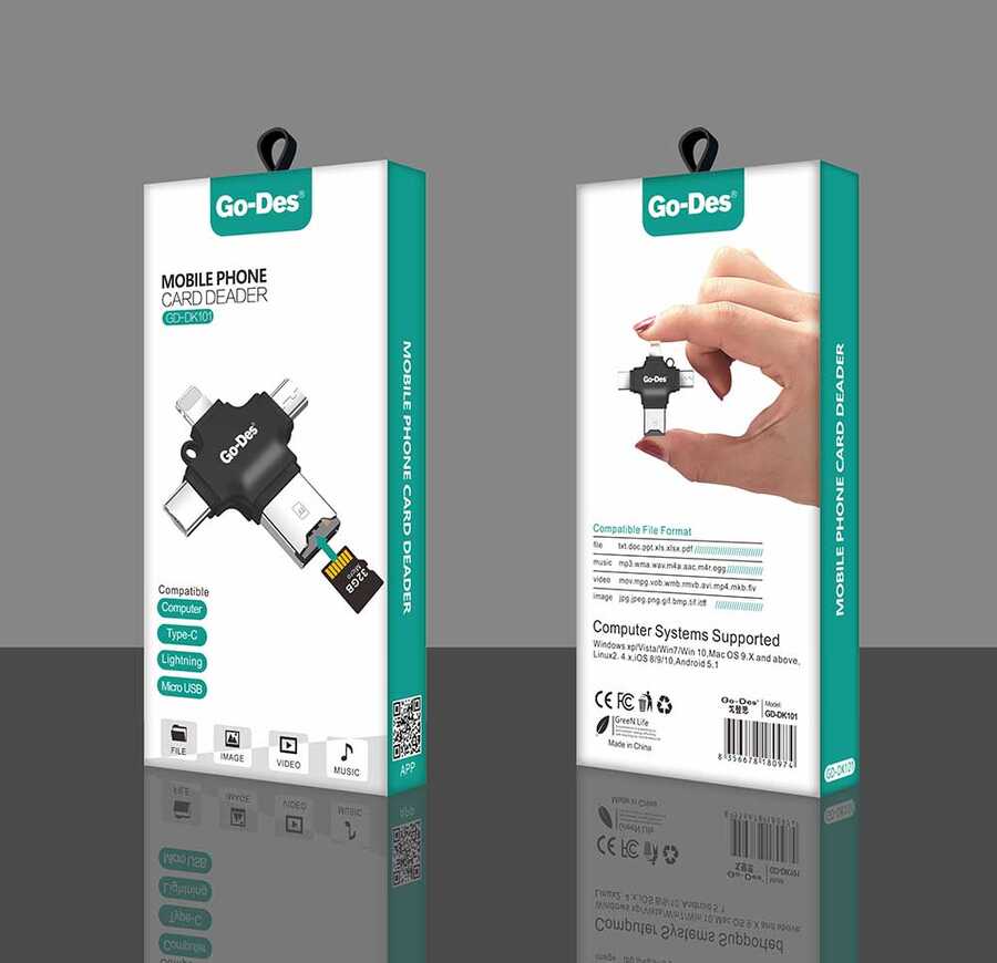 Go-Des GD-DK101 Hafıza Kart Okuyucu - 2