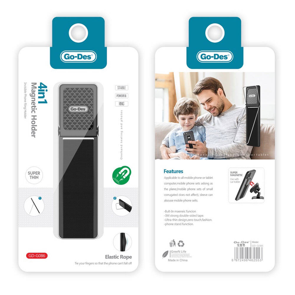 Go-Des GD-G086 4in1 Standlı Magnetik Yüzük Tutucu Aparat - 5