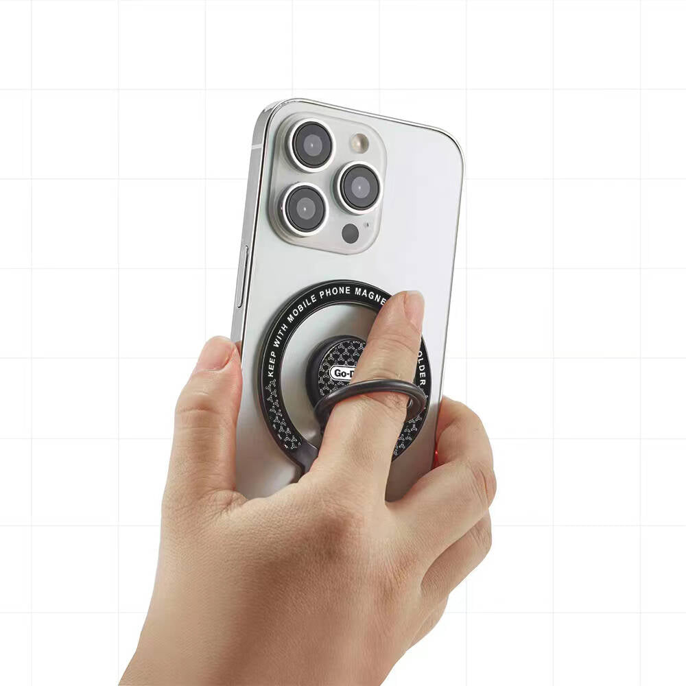 Go-Des GD-G096 Magsafe Şarj Destekli Standlı Magnetik Yüzük Tutucu Aparat - 4