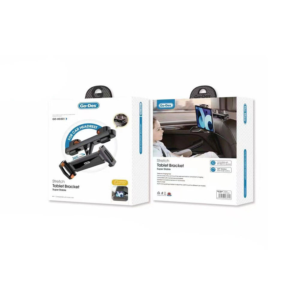 Go-Des GD-HD301 Otomatik Mekanizmalı Arka Koltuk Araç Tablet Tutucu - 2