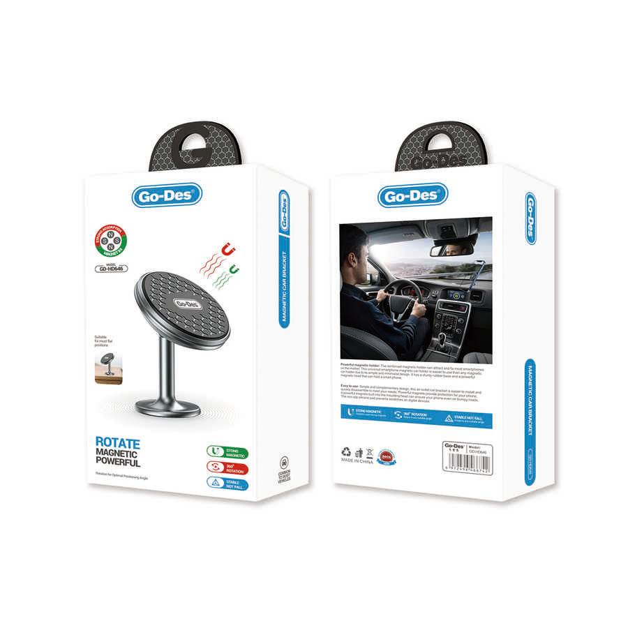 Go Des GD-HD646 Düz Zemin Versiyon Magnetik Araç İçi Telefon Tutucu - 2