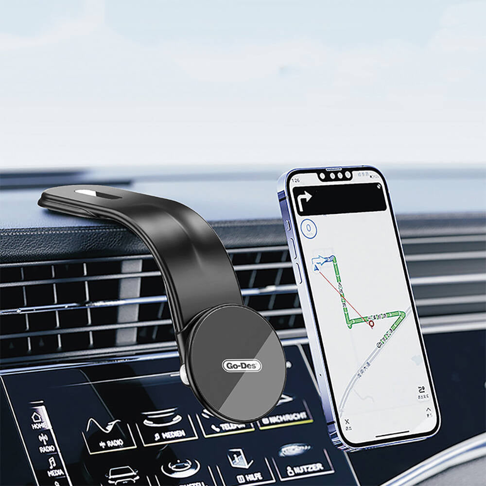 Go-Des GD-HD968 Magsafe Şarj Özellikli Çok Açılı Araç Telefon Tutucu - 2
