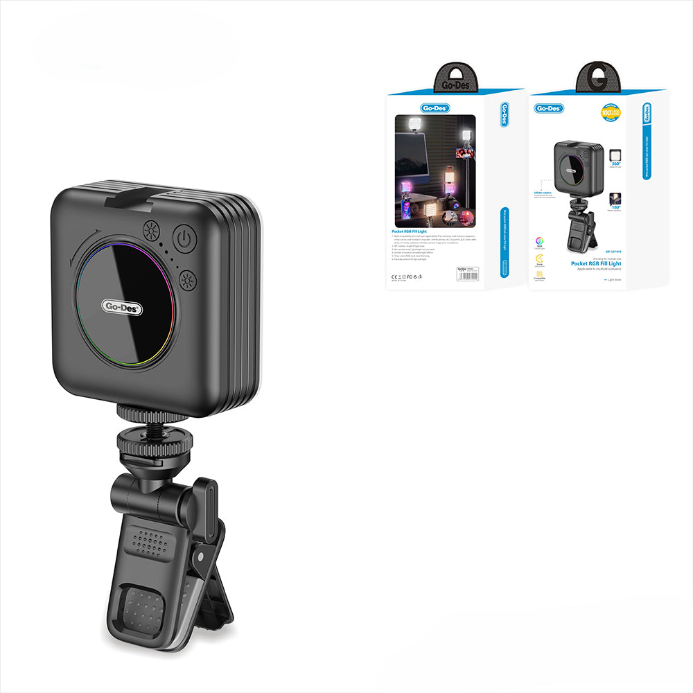 Go Des GD-LD1033 RGB Led Telefon-Kamera Üstü Aydınlatma Işığı