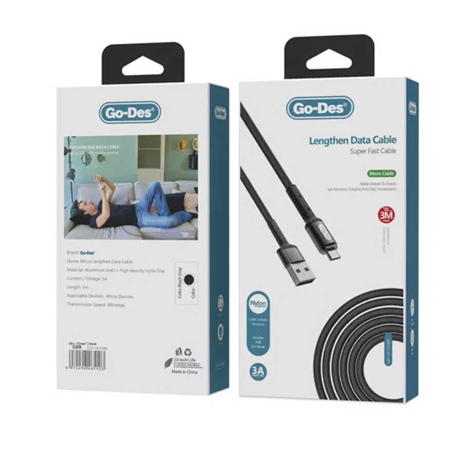Go Des GD-UC559 Micro USB Data Kablosu - 3