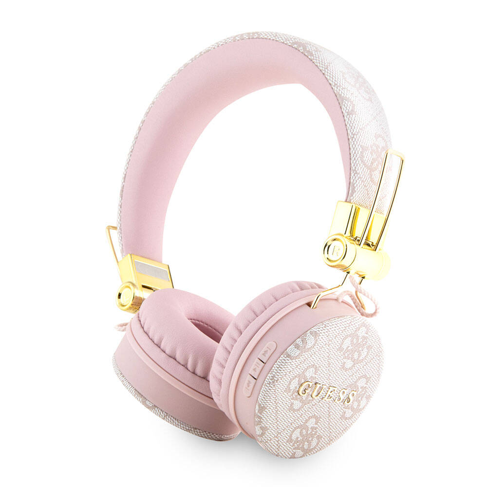 Guess Orjinal Lisanslı 4G Metal Logo PU Deri Ayarlanabilir Kulak Üstü Bluetooth Kulaklık - 13