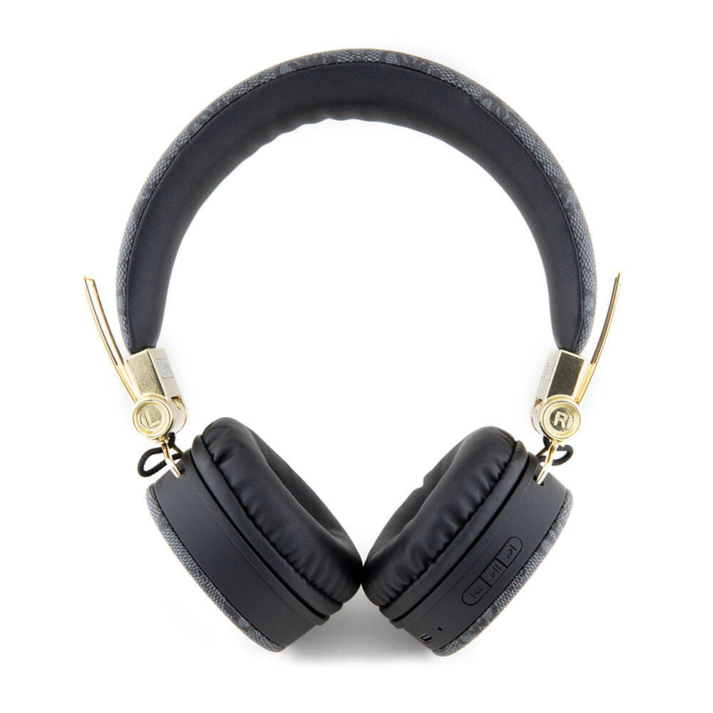 Guess Orjinal Lisanslı 4G Metal Logo PU Deri Ayarlanabilir Kulak Üstü Bluetooth Kulaklık - 3