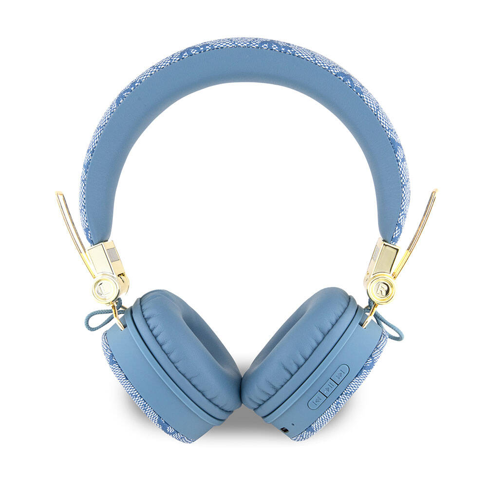 Guess Orjinal Lisanslı 4G Metal Logo PU Deri Ayarlanabilir Kulak Üstü Bluetooth Kulaklık - 7
