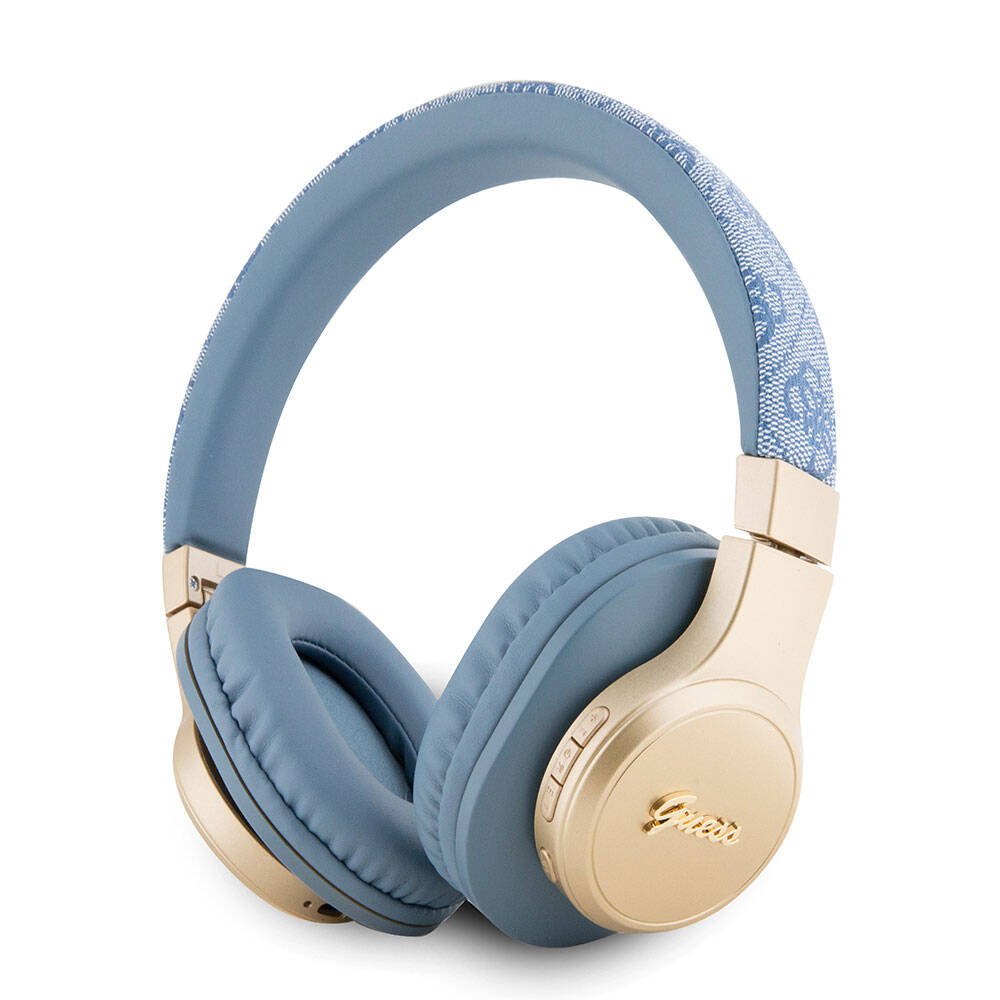 Guess Orjinal Lisanslı Script Gold Serisi Metal Yazı Logolu 4G Desenli Bluetooth Kulaklık - 4