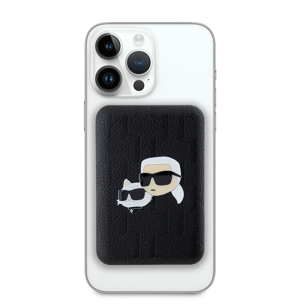 Karl Lagerfeld Orjinal Lisanslı M-safe Led Işık Göstergeli Metal Logolu PU Deri Powerbank 5000mAh