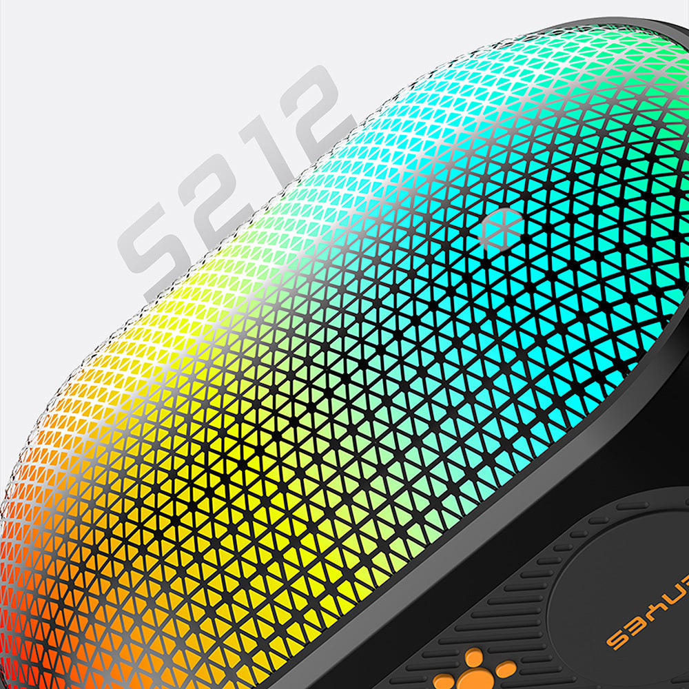 Lenyes S212 Su Geçirmez RGB Işıklı Askılı Taşınabilir Kablosuz Bluetooth Hoparlör v5.3