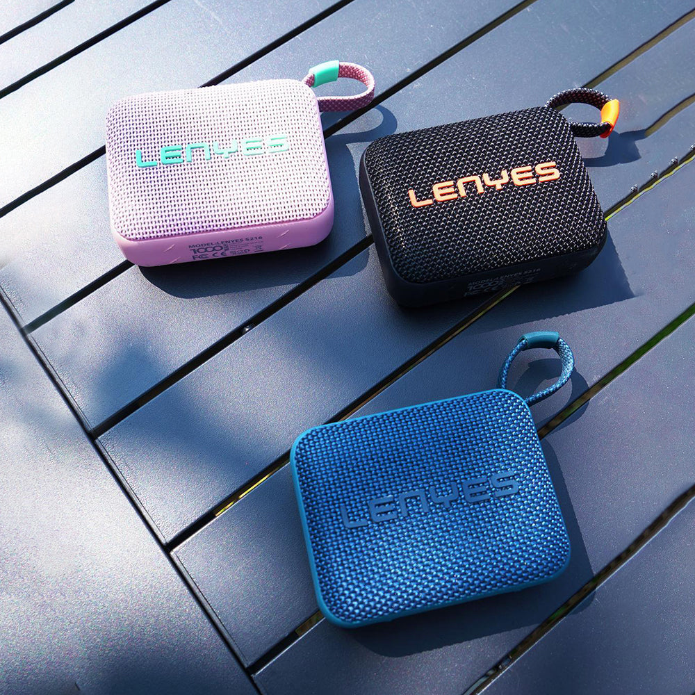 Lenyes S216 Su Geçirmez Özellikli RGB Işıklı Askılı Mini Bluetooth Speaker Hoparlör v5.3