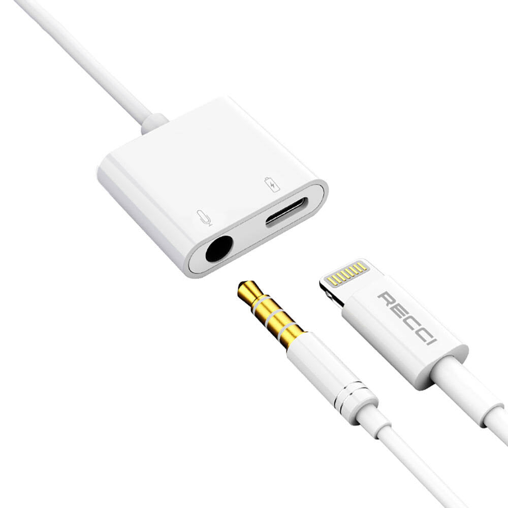 Recci RDS-A10 Lightning PD 3.0 2in1 Şarj ve Ses Adaptörü - 3