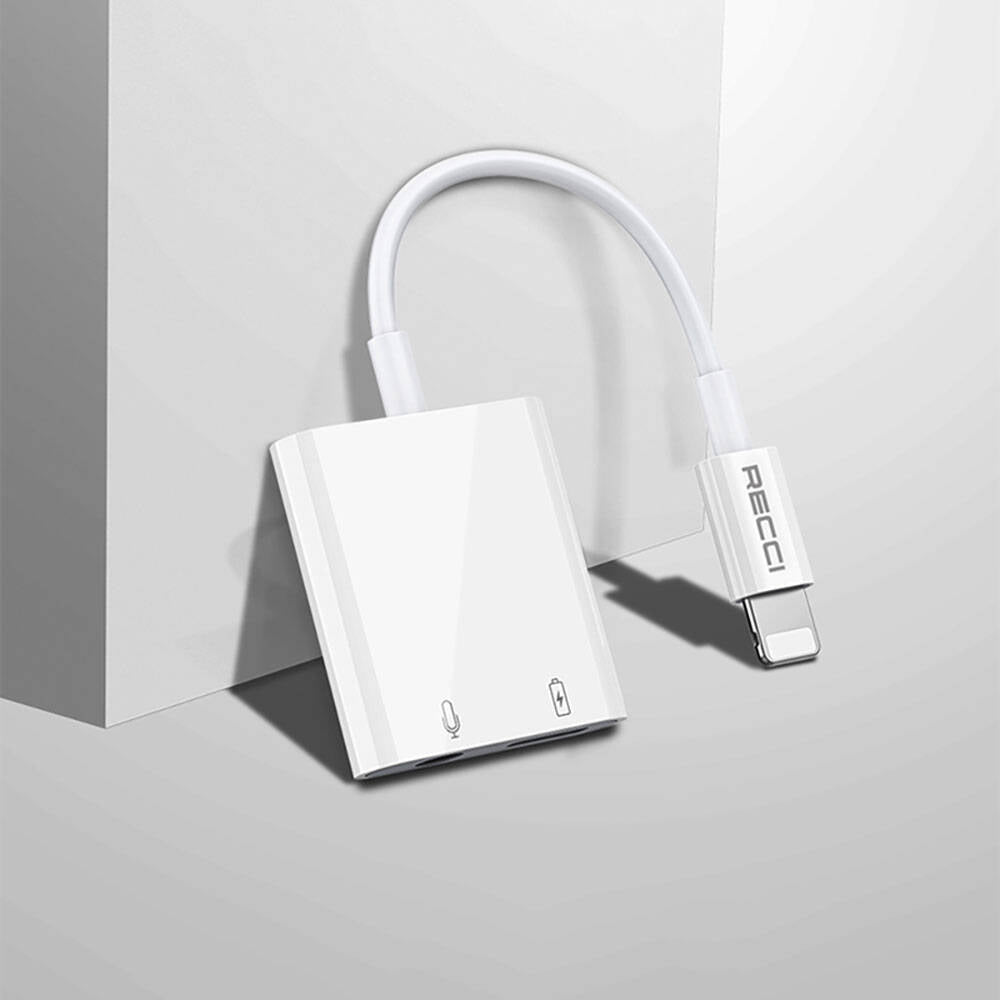 Recci RDS-A10 Lightning PD 3.0 2in1 Şarj ve Ses Adaptörü - 5