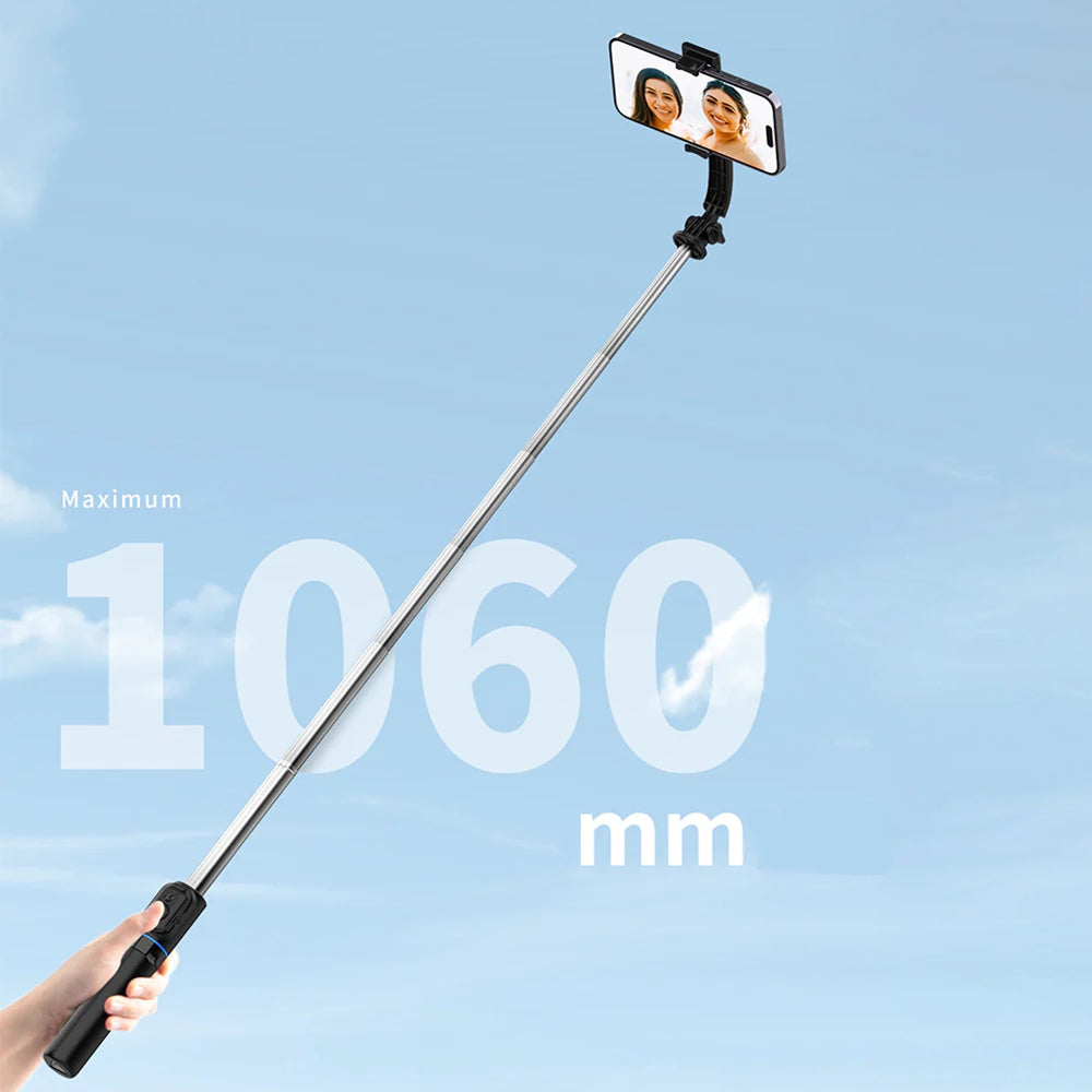 Recci RSS-W03 Bluetooth 5.0 Uzaktan Kumandalı Çok Fonksiyonlu Selfie Çubuğu - 6
