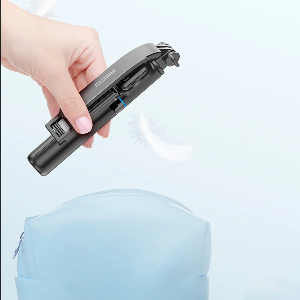 Recci RSS-W03 Bluetooth 5.0 Uzaktan Kumandalı Çok Fonksiyonlu Selfie Çubuğu - 10