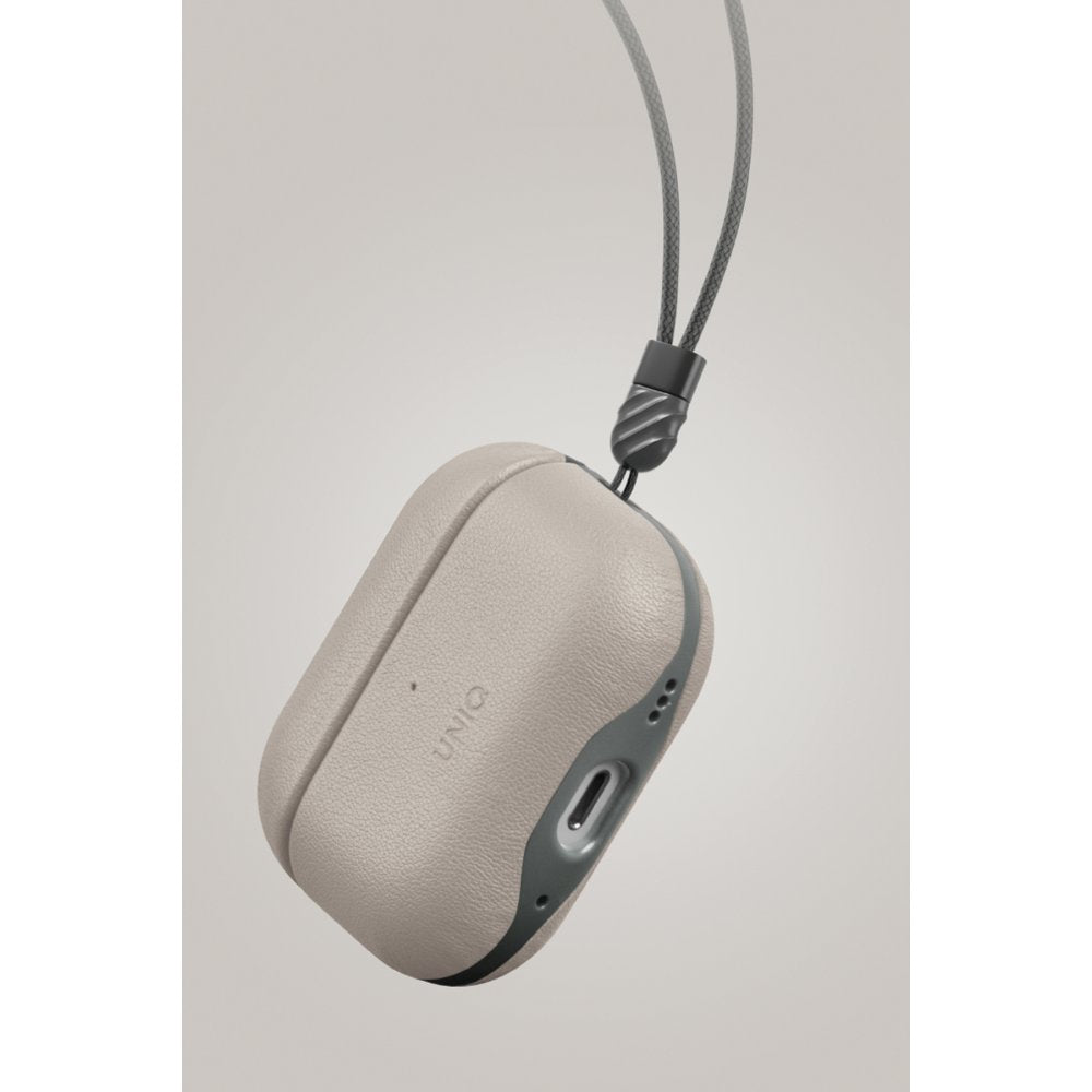 Uniq Airpods Pro 2 (2.nesil) Lyden DS Deri Kılıf - 3