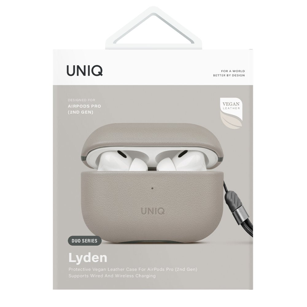 Uniq Airpods Pro 2 (2.nesil) Lyden DS Deri Kılıf - 5